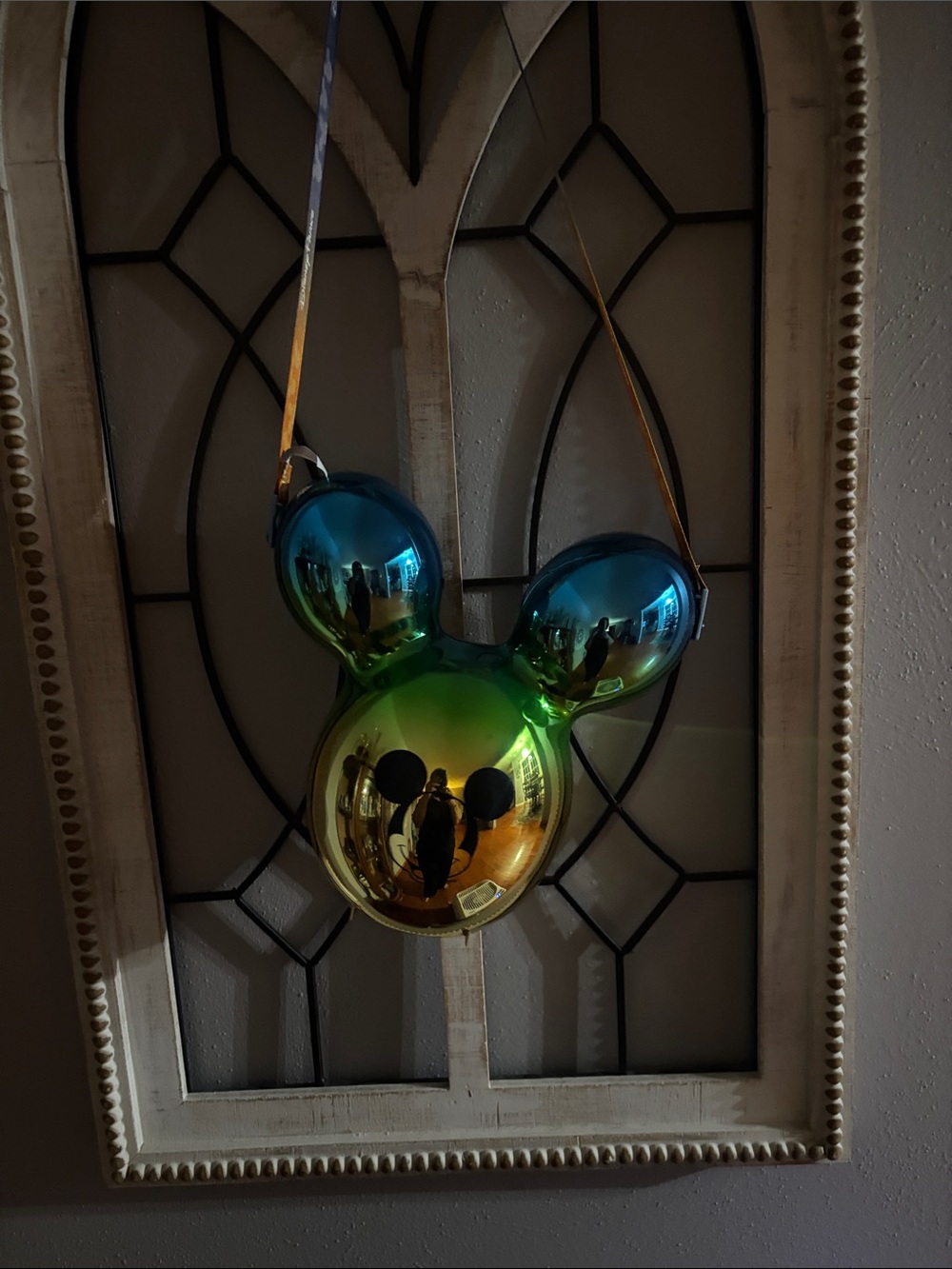 Disney Iridescent Blue Green Mickey Crossbody Bag